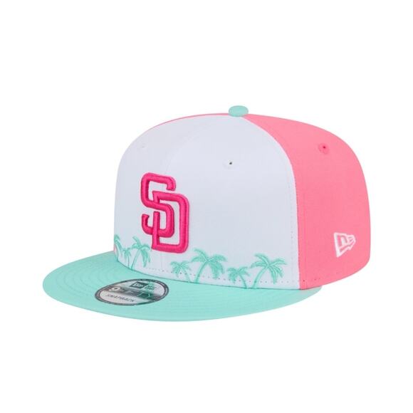 San Diego Padres City Connect New Era 59FIFTY MLB Fitted Cap Hat Colorful White - Picture 5 of 16